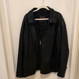 Men's Black Leather Jacket